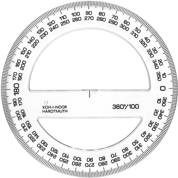 Транспортир 360° Koh-I-Noor - store.bg