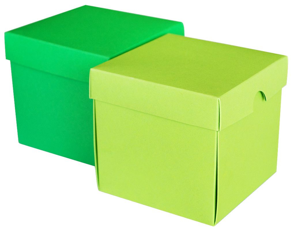 Кутии от зелен картон - Куб - store.bg