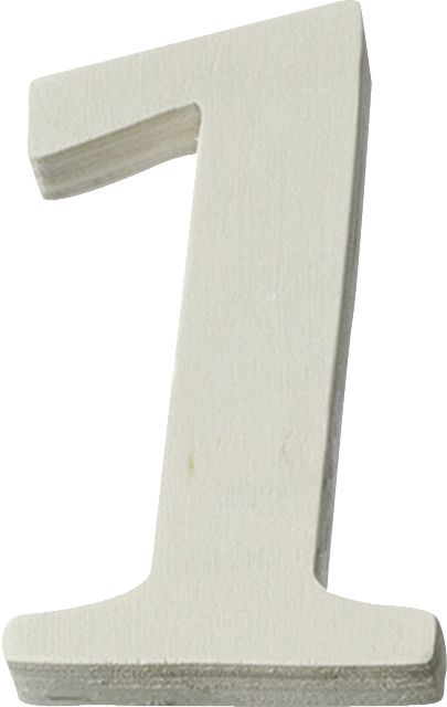 Дървена цифра 1 KPC - store.bg