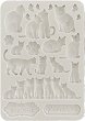  3D  Stamperia -    - 10.5 x 14.8 cm   Orchids and Cats - 