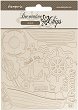     Stamperia -   - 14 x 14 cm   Silent sea - 