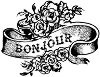 ��������� ����� Stamperia - Bonjour - 7 x 5 cm - �����