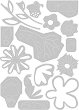����� �� ������ �� ��������� � ����� Sizzix Fabulous Bold Florals