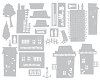 ����� �� ������ �� ��������� Sizzix - ���������� - 23 ���� �� 0.3 �� 6.7 cm - 