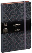 Луксозен тефтер с ластик Castelli Honeycomb Copper - 13 x 21 cm от колекция Copper and Gold - тефтер