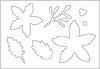 ����� �� ������ �� ��������� Sizzix Christmas Foliage - 7 �������� � ������� �� 1.27 �� 13.66 cm - 