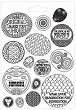 PVC  Stamperia Klimt rounded patterns