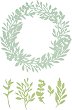 ����� �� ������ �� ��������� � ����� Sizzix Wild Leaves Wreath - 6 ���� �� 1.60 �� 13.67 cm - 