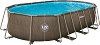 Овален сглобяем басейн Polygroup Rattan - 