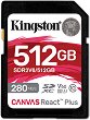 SDXC ����� ����� 512 GB Kingston Canvas React Plus