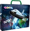 Куфарче с дръжка Colorino Kids - Совалка - 32 / 24 / 5 cm от серията Nasa - 