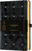 Луксозен тефтер с ластик Castelli Maya Gold - тефтер