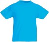 Детска тениска Fruit of the Loom - Azure Blue - 100 % памук, от колекцията Kids Valueweight -