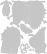        Sizzix Crazy Creatures 1 - 6   0.3  6.4 cm - 