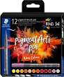 ������� � ���� ��� ����� Staedtler Pigment Arts 371 Warm Colours