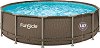 Басейн с метална конструкция Polygroup Rattan - 