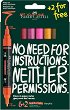 ���������� ������� ������� Faber-Castell Flame - 8 ����� �� ������� Multimark - 