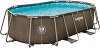 Овален сглобяем басейн Polygroup Rattan - 