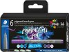 ������� � ���� ��� ����� Staedtler Pigment Arts 371 Blues and Violets - 6 ����� - 
