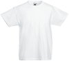 Детска тениска Fruit of the Loom - White - 100% памук, от колекцията Kids Valueweight -