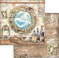 Хартия за скрапбукинг Stamperia - Илюминатор - 30.5 x 30.5 cm от колекцията Songs Of The Sea -