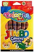 Цветни моливи Colorino Kids Extra Jumbo - 6 цвята и острилка -