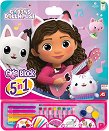 Комплект за рисуване 5 в 1 As Company Giga Block Gabby's Dollhouse - 21 части на тема Къщата за кукли на Габи -