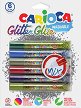 Декоративни лепила с брокат Carioca - 6 цвята x 10.5 ml -