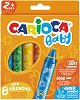 Акварелни маслени пастели Carioca Baby - 8 цвята -