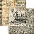 Хартии за скрапбукинг Stamperia - Влак - 30.5 x 30.5 cm -