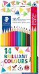 Цветни моливи Staedtler Ergosoft Brilliant - 14 броя -
