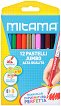 Цветни моливи Mitama Jumbo - 12 цвята -