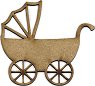 Бебешка количка от MDF - 10 / 10 / 0.2 cm - 