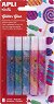 Декоративно лепило с брокат Apli Kids - Дъга - 5 цвята -