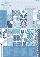 Хартии за скрапбукинг Docrafts Moroccan Blue - 48 части -