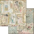 Хартия за скрапбукинг Stamperia - Лица и книги - 30.5 x 30.5 cm от колекцията Imagine -