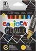 Восъчни пастели Carioca - 8 цвята от серията Metallic -