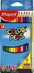 Цветни моливи Maped - 12 цвята от серията Color' Peps -