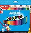 Акварелни моливи Maped - 24 цвята с четка от серията Color' Peps -