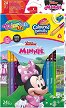 Двустранни цветни моливи Colorino Kids Super Soft - 12 броя в 24 цвята и острилка на тема Мики Маус -