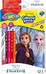 Цветни моливи Colorino Kids - 13 броя и острилка на тема Замръзналото кралство -