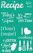 Самозалепващ шаблон Rosa Recipe book - 13 x 20 cm -