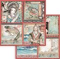 ������ �� ����������� Stamperia - ������ - 30.5 x 30.5 cm �� ���������� Sir Vagabond in Japan - 