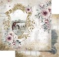 Хартия за скрапбукинг Stamperia - Езеро и коне - 30.5 x 30.5 cm от колекцията Horses -