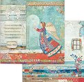 Хартии за скрапбукинг Stamperia - Коледен ангел - 31.5 x 30.5 cm от колекцията Christmas Patchwork -