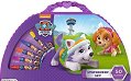 Комплект за рисуване Starpak - 50 части в пластмасово куфарче на тема Пес Патрул -