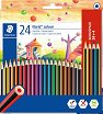 Цветни моливи Staedtler Noris - 20 + 4 цвята -