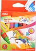 Восъчни пастели Deli Jumbo - 8 или 12 цвята от серията Colorun -