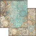 Хартия за скрапбукинг Stamperia - Механизми - 30.5 x 30.5 cm от колекцията Sir Vagabond in Fantasy world -