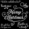 Шаблон Stamperia - Весела Коледа - 18 x 18 cm от колекцията Classic Christmas -